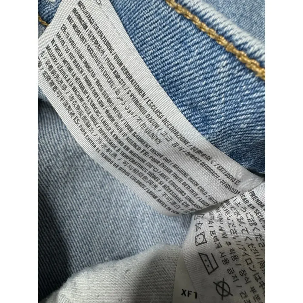 Abercrombie 90s Straight Ultra High Rise Distressed Jeans 26 - Picture 8 of 11